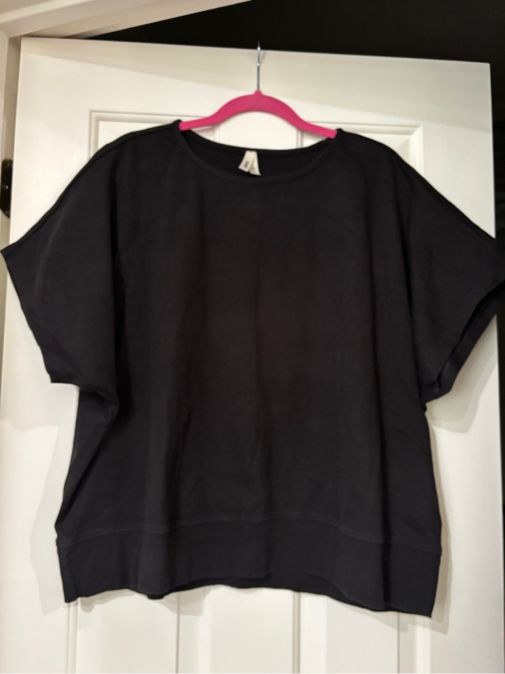 Pact Black Dolman Short Sleeve Top - Size XXL